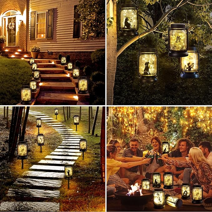 kyoryuger Butterfly Solar Lanterns, Gifts for Women Mom Grandma, Christmas Mom Gifts, Unique Birthday Gifts for Butterfly Lovers, Solar Garden Decoration Outside for Yard, Patio,Backyard,Porch