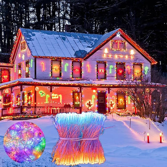 Decute 800 LED 272FT Christmas String Lights 8 Modes with Timer Function, Waterproof Twinkle Fairy Lights for Christmas Tree Party Wedding Yard Garden Outdoor Indoor Decorations, Multicolor