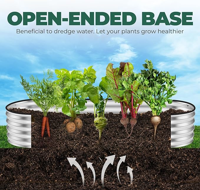 Utopia Home 2 Pack Galvanized Raised Garden Bed, 6ft x 2ft Lightweight Planter Boxes Outdoor with Easy Assembly, Large Garden Bed for Vegetables, Fruits, Flower - Silver