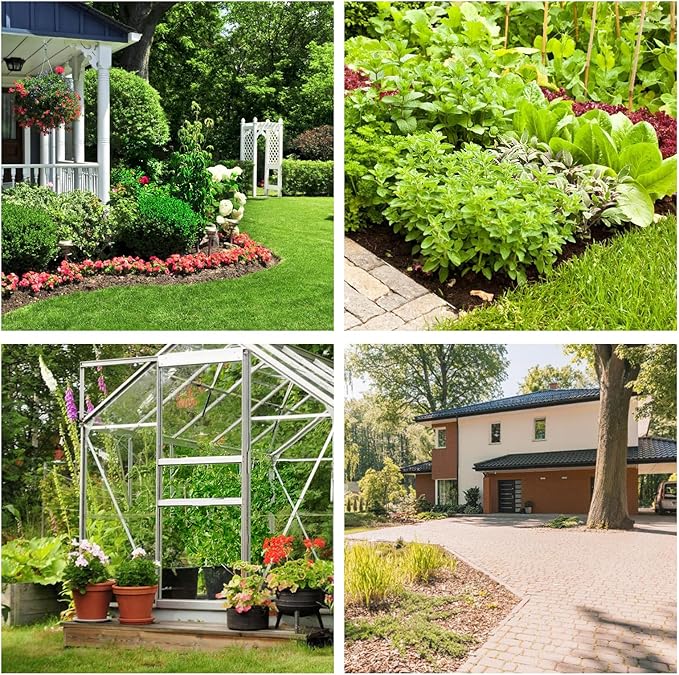 Non-Woven Weed Barrier Landscape Fabric, Durable Heavy-Duty Weed Removal Block, Easy to Set, Excellent Weed Control (3.2 oz) (3.2FT*32FT)