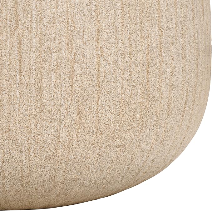 SAFAVIEH Outdoor Collection Francia Modern Beige Concrete Ficonstone Planter Pot