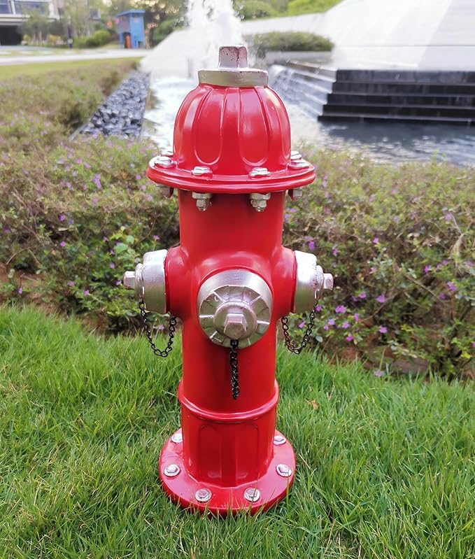 Fire Hydrant Garden Statue for Dogs to Pee On,Puppy Pee Post Training Tool Resin Statue,Indoor Outdoor Fire Hydrant Decor Figurines for Yard Art and Garden Lawn,The Perfect Firefighter Ideal Choice