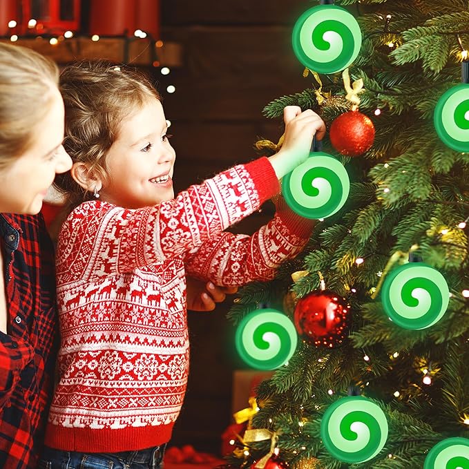 Ultimate Unicorn Christmas Pathway Lights, Green Peppermint LED Lollipop Lights for Outdoor Decoration, With Stakes for Yard, Sidewalk, Garden, Rooftop