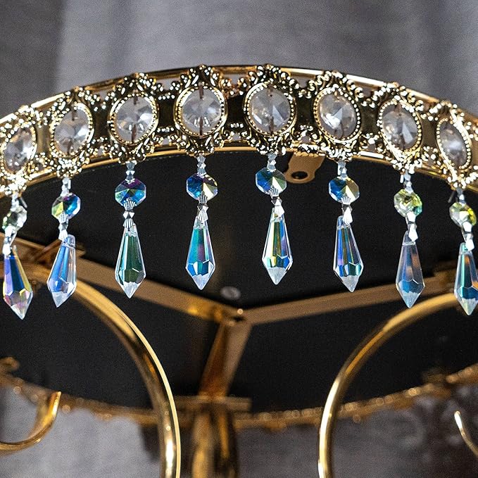 HDCRYSTALGIFTS Hanging Rainbow Maker Colorful Crystal Chandelier Parts Drops Icicle Prisms Fengshui Suncatcher (38mm,20pcs)