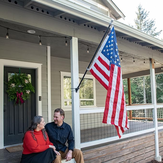 4’ x 6’ Elizabeth Ross American Flag with Embroidered Stars