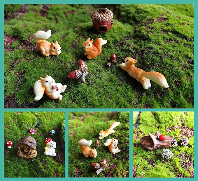 HYG Miniature Fairy Garden Accessories, Figurines, Landscape Set, Potted Horticulture Ornaments for Decoration