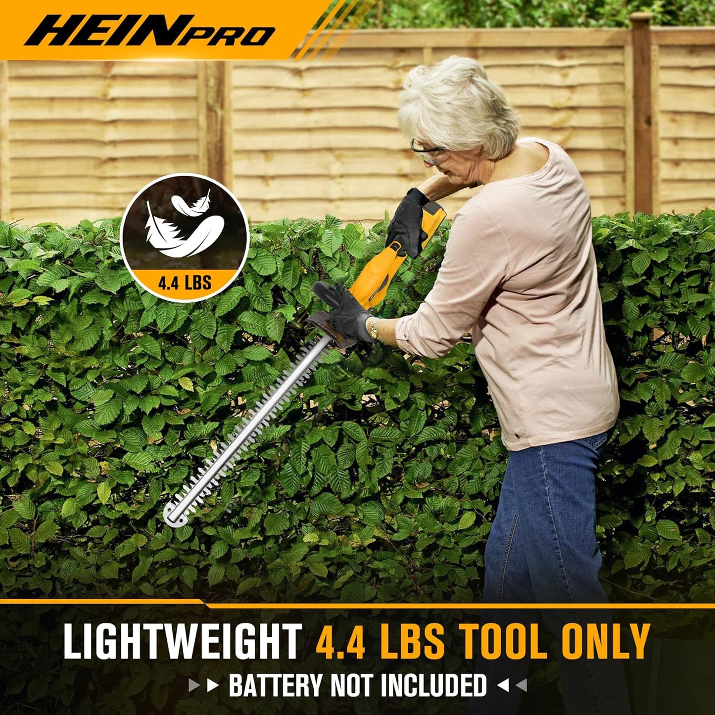 Cordless Hedge Trimmer 22-Inch Compatible with DEWALT 20V MAX Battery, Electric Hedge Trimmer Cordless, Bush Trimmers for Garden, Battery Powered Hedge Trimmers (Tool Only)