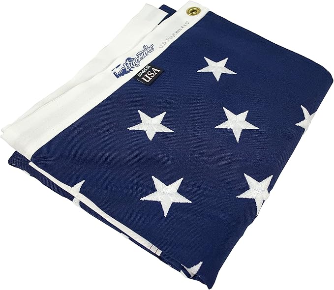 FlagSource FMAA Certified PolyExtra Polyester American Flag with Embroidered Stars and Sewn Stripes, Made in the USA, 4x6'