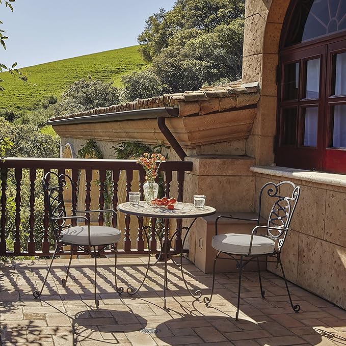 Classic Accessories Montlake Water-Resistant 25 x 22 x 4 Inch Patio Lounge Back Cushion, Heather Grey, Outdoor Loveseat Cushions