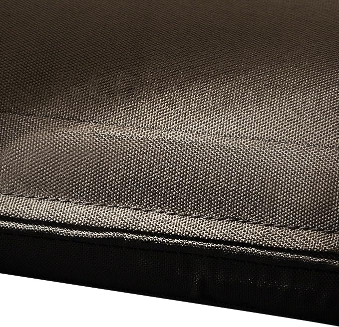 Classic Accessories Ravenna Water-Resistant 21 x 19 x 5 Inch Patio Seat Cushion, Dark Taupe, Patio Loveseat Cushion